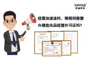 經營油漆涂料、稀釋劑需要辦理危化品經營許可證嗎？