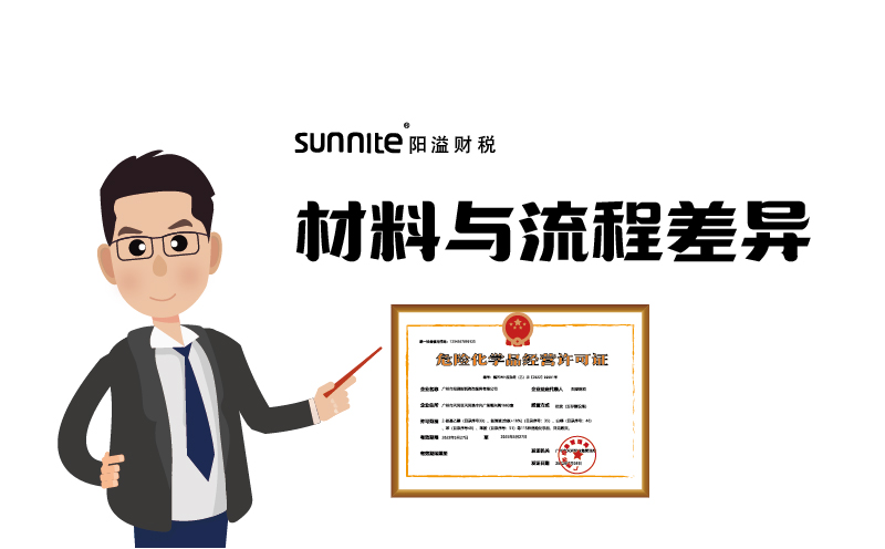 廣州?；C材料與流程差異